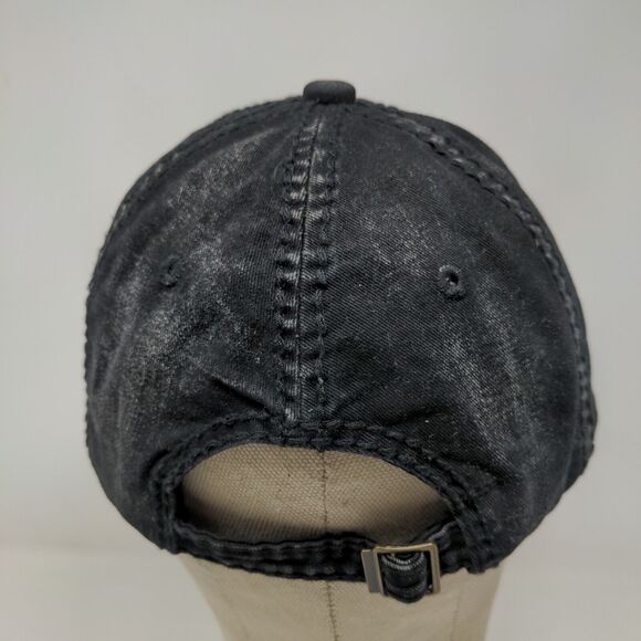 KBEthos Men's Patriotic Slideback Hat Black OS Distressed Big American Flag - Picture 7 of 10